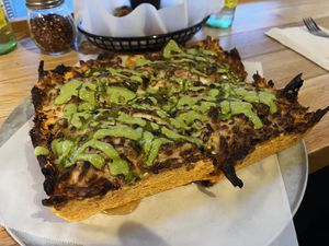 yes.  at Boxcar Pizza in Portland