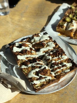 Nashville chicken  at Boxcar Pizza in Portland