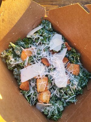 Large Kale Ceasar Salad at Boxcar Pizza in Portland