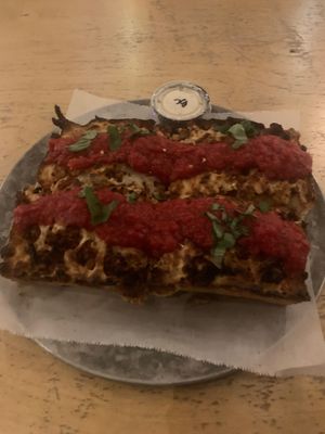 Head on collision  at Boxcar Pizza in Portland