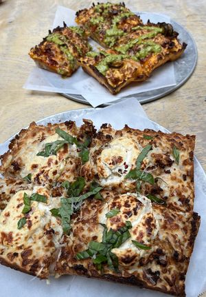 The best vegan pizza I’ve ever had!  at Boxcar Pizza in Portland