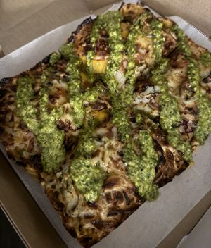 Jimmy Pesto Pizza   at Boxcar Pizza in Portland