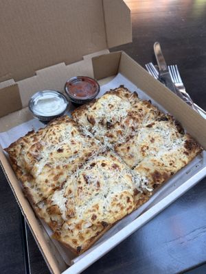 Garlics bread   at Boxcar Pizza in Portland