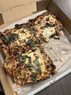 Bianco- for the garlic lover!  at Boxcar Pizza in Portland