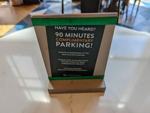 Validated parking. at TLV in Austin