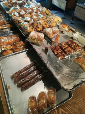 Lots of options on sweet and savory bread at Morethan Bakery in Tokyo