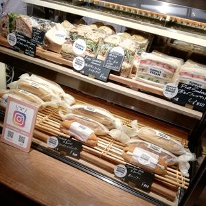 Varietiy of sandwiches at Morethan Bakery in Tokyo