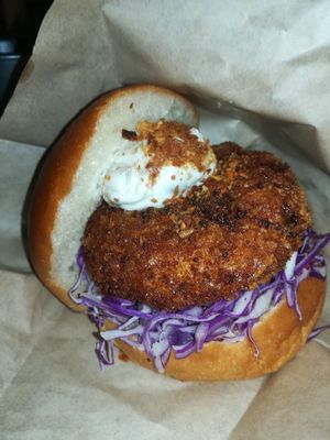 Croquette Burger at Morethan Bakery in Tokyo