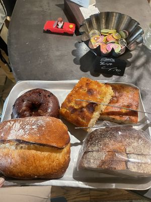 I love the bagel and rustic bread!　Wanna definitely come back for Sunday vegan! Price was reasonable:)  at Morethan Bakery in Tokyo