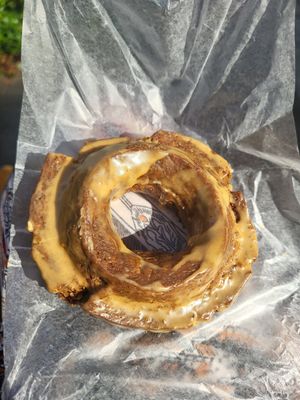 Hard and heavy, greasy and not good at all at Morethan Bakery in Tokyo