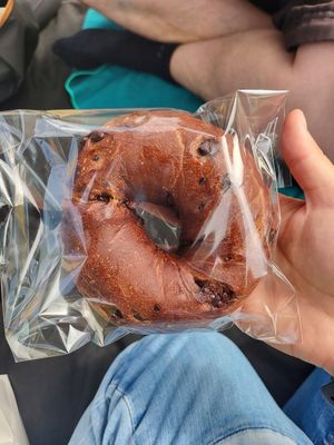 Chocolate Bagel - tasty at Morethan Bakery in Tokyo