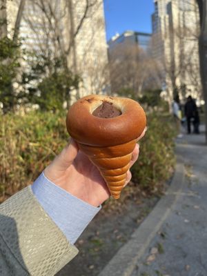 Chocci cone  at Morethan Bakery in Tokyo