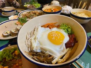 bibimbap at ROM Vegetarian Restaurant in Thu Dau Mot