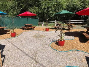 New back patio at Al Forno Ferruzza Pizza in Rhododendron
