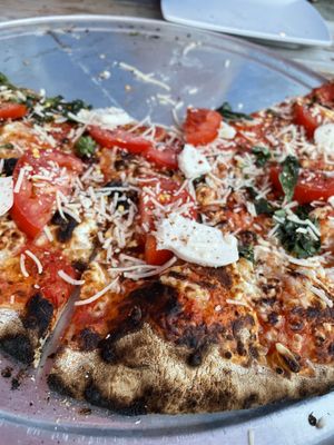 Caprese pizza at Al Forno Ferruzza Pizza in Rhododendron