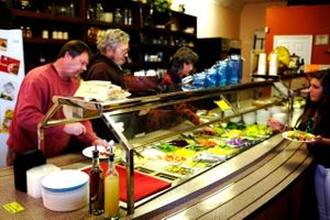 soups, veggie pizza, enchiladas, and breads at Country Life in Keene