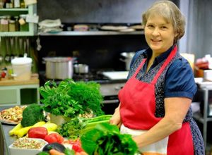 Local foods, non-GMO food prepared by Peggy. at Country Life in Keene