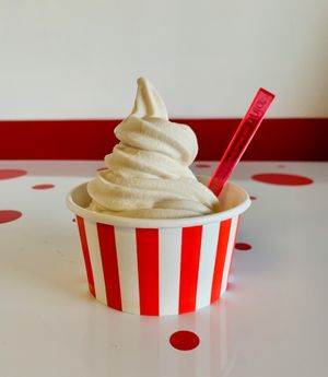 Serving soft serve (by Sweet Ritual) at Big Nonna's in Austin