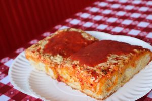 Sicilian slice pizza at Big Nonna's in Austin