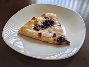 Blueberry Cheesecake Sweet-za at Big Nonna's in Austin