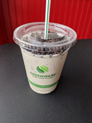 Cookie shake - the straw is too narrow in this case. at Big Nonna's in Austin
