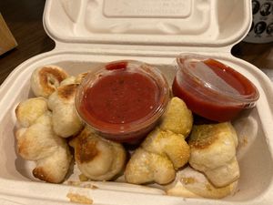 Garlic knots at Big Nonna's in Austin