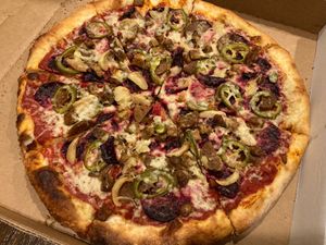 Beetaroni with jalapeño and garlic at Big Nonna's in Austin