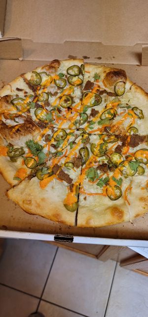 Vegan Bahn pizza at Big Nonna's in Austin