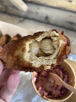 Wing inside :) at Chickenish - Hackney Wick in East London