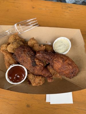 Chickenish bucket at Chickenish - Hackney Wick in East London