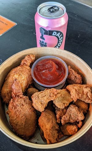 Who needs fries when you got wings and tings 😂 at Chickenish - Walthamstow in East London