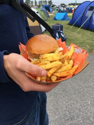 The chicken burger and chips  at Chickenish - Walthamstow in East London
