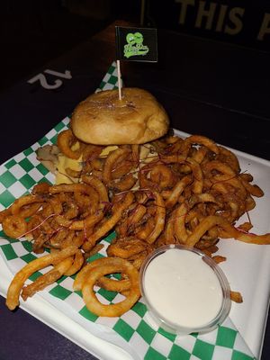 The praise cheezus at HapPea Vegans in Austin