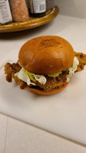 The infamous Bluto at HapPea Vegans in Austin