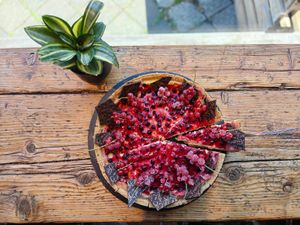 "Käsekuchen" mit Johannesbeeren at Roasted Kaffeebar in Dusseldorf