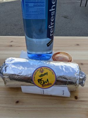 Spicy "pork" Cali Burrito at Señor Sisig in San Francisco