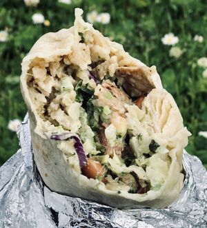 Sisig Burrito with Pork Sisig  at Señor Sisig in San Francisco