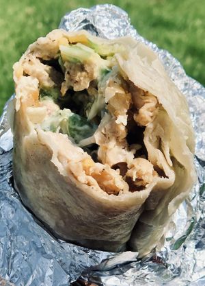 California Chick’n Sisig Burrito at Señor Sisig in San Francisco