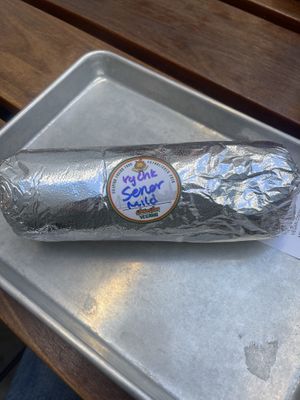 Chicken señor burrito   at Señor Sisig in San Francisco