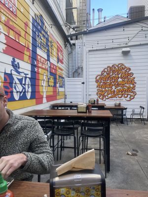 Outside  at Señor Sisig in San Francisco