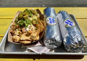 Nachos, burritos  at Señor Sisig in San Francisco