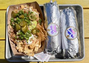 Nachos, burritos   at Señor Sisig in San Francisco
