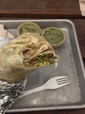 Great vegan chicken  at Señor Sisig in San Francisco