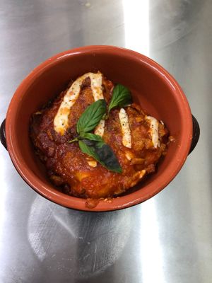 LASAGNA AL RAGU’ DI TOFU, TEMPEH E FORMAGGI PANGEA at Status Quo in Rome