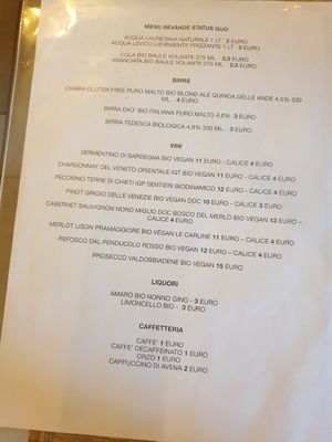 Drinks at Status Quo in Rome