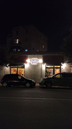 Outside at Status Quo in Rome