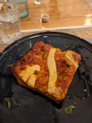 Lasagne Bolognese at Status Quo in Rome