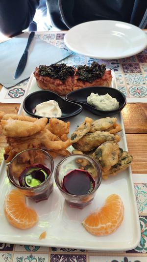 Mixed antipasti at Status Quo in Rome