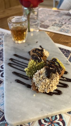 Cannolis with Marsala wine   at Status Quo in Rome
