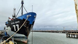 Moored in Williamstown with the City in the background at Ship4Good in Newcastle